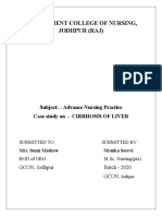 Case Study Cirrhosis of Liver