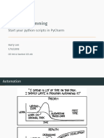 Python Programming: Start Your Python Scripts in Pycharm