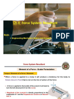 Ch-4: Force System Resultant: Book: Engineering Mechanics Statics and Dynamics by R. C. Hibbeler