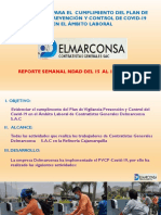 Evidencias de Cumpliento de Plan Covid DELMARCONSA Del 15 Al 19 de Febrero