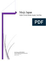 Meiji Japan: Grade 8 Social Studies Inquiry Unit Plan