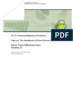 P1.T3. Financial Markets & Products Fabozzi, The Handbook of Fixed Income Securities Bionic Turtle FRM Study Notes Reading 23