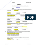 AnswerKey BIO311c Worksheet3 2006 Cells