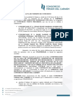 Acta de Termino de Consorcio