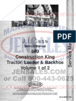 Case 580 Tractor Loader Backhoe Service Manual