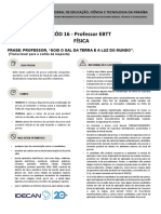 Idecan 2019 If PB Professor Fisica Prova - 2