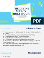 Divine Mercy Holy Hour