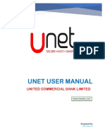 Unet User Manual: United Commercial Bank Limited