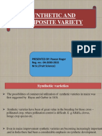 Synthetic and Composite Variety: PRESENTED BY: Pawan Nagar Reg. No.: 04-2690-2015 M.Sc. (Fruit Science)