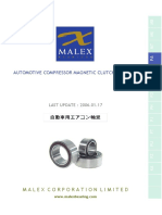 Automotive Compressor Magnetic Clutch Bearings: Malex Corporation Limited