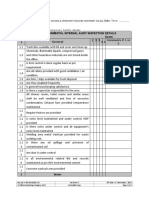 F 05 KDI QHSE 17a Environmental Inspection Checklist