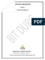 Applied Chemistry: UNIT-5 Nano Materials