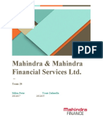 Mahindra & Mahindra Financial Services LTD.: Team 28