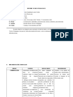 Informe Técnico Pedagógico Aula 3 Años Newton 2020