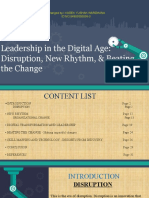 My Presentation - Leadership in The Digital Age Disruption, New Rhythm, & Beating The Change