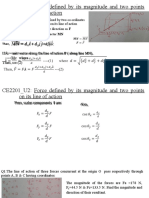 Force Defined by Its Magnitude and Two Points On Its Line of Action