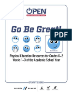 K-2 Go Be Great Module Lessons