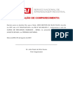 Declaração de Comparecimento e Ofício - Documento