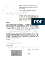 Apersonamiento Ante El Juzdado Unipersonal de Casma - Santa Lupe - Huacuy