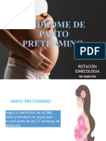 Sindrome de Parto Pretermino FINALES