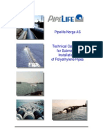 Technical Catalogue For Submarine Installations of Polyethylene Pipes