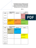 Horarios Evaluaciones I Ciclo 2021-1