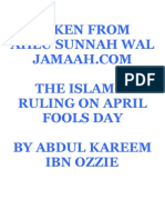 Islamic Ruling On April Fools Day