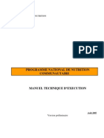 Programme National de Nutrition Communautaire - Manuel D'exécution (ONN - 2005)