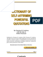 Dictionary of Self-Affirming Powerful Quotations