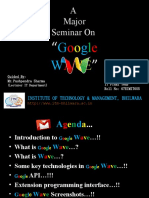 Seminar On GOOGLE WAVE