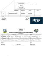 Road Clearing Report For The Month of Nov