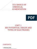 Omd 551 Basics of Biomedical Instrumentation