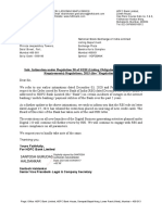 Sub: Intimation Under Regulation 30 of SEBI (Listing Obligations and Disclosure Requirements) Regulations, 2015 (The "Regulations")