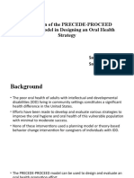 Application of The PRECEDE-PROCEED Planning Model in Designing An Oral Health Strategy