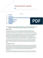 Determinación de La Gravedad API y Densidad