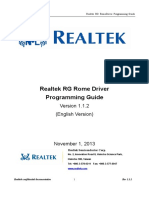 Realtek RG Rome Driver Programming Guide: (English Version)