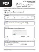 TD NSI Premiere Representation Donnees Types Valeurs Base