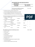 Junior English Unit Test-1