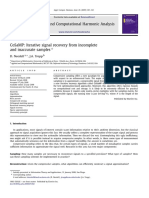 Applied and Computational Harmonic Analysis: D. Needell, J.A. Tropp