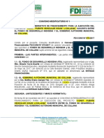 Convenio Modificatorio para 2 Clausulas 2019 Ejecucion Audi y Cierre