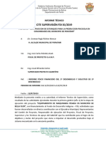 INFORME SUPERVISION DE ACTIVIDADES GESTION 2019 PROY FDI - Porvenir