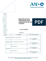 Especificaciones Particulares para Instalaciones de Conexion y Enlace v2