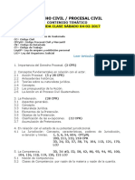 Segunda Clase - Temario (Procesal Civil y Derecho Mercantil)