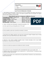 5 Ano AVALIAÇÃO e REVISÃO PARCIAL DE MATEMATICA