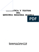 Wroughton John Gramática y Textos Del Quechua Shausha