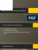 Behaviorismo Pós Fundação