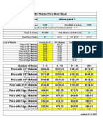 CNC Plasma Price Work Sheet All 09132009