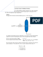 Distillation Problems With Solution