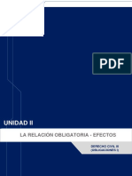 Unidad Ii: La Relación Obligatoria - Efectos