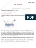 REFRACTION NOTES Grade 10